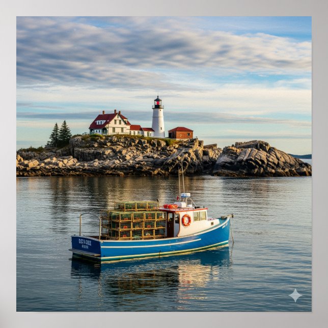 Poster L'île du phare du Maine (Devant)