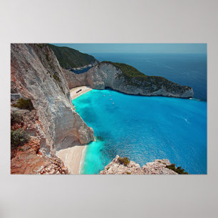 Poster L'île grecque tropicale