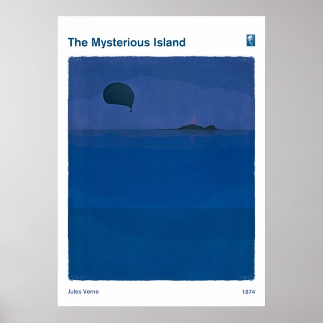 Poster L'île mystérieuse de Jules Verne (Devant)