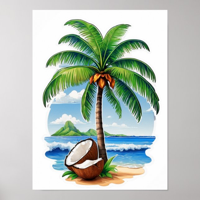 Poster L'île tropicale des Cocotiers (Devant)