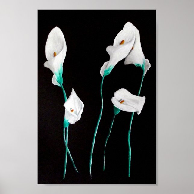 Poster Lilies Moyenne d'impression 24x20 (Devant)