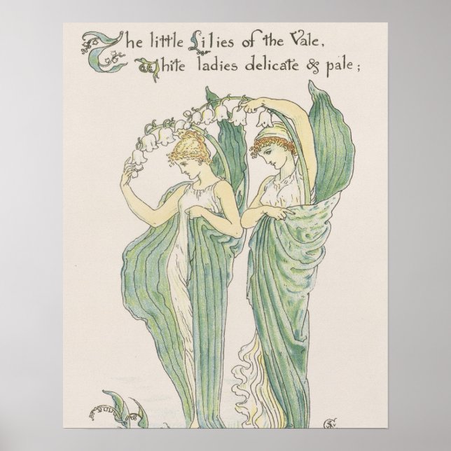 Poster Lilies of the Vale, from Flora's Feast, 1901 (Devant)