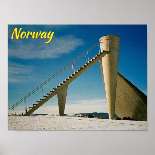 Poster Lillehammer Norvège (Devant)
