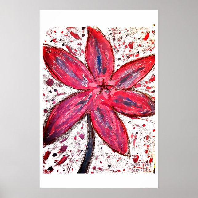 Poster Lillium Orientale (Devant)