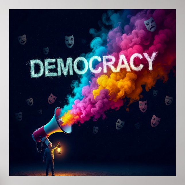 Poster L'illusion de la démocratie (Devant)