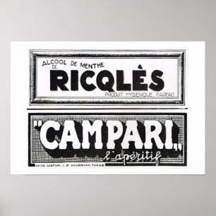 Poster L'illustration 1931, Ricqles, Campari
