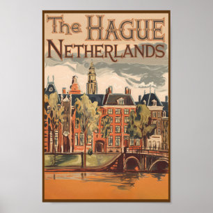 Poster L'illustration de La Haye Pays-Bas