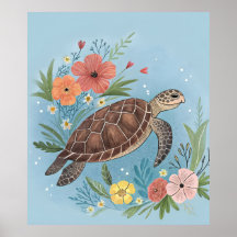 L'illustration d'une tortue de mer