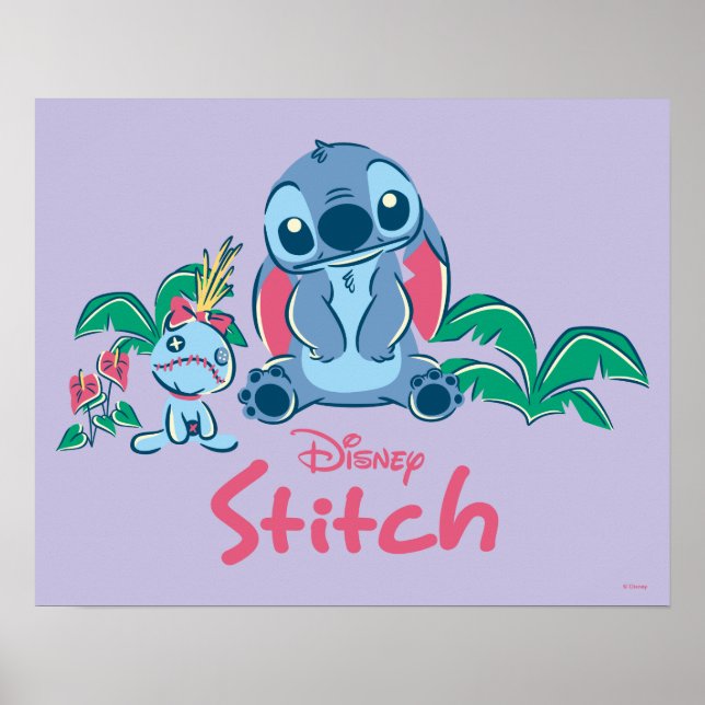 Poster Lilo & Stich | Stitch & Scrump (Devant)