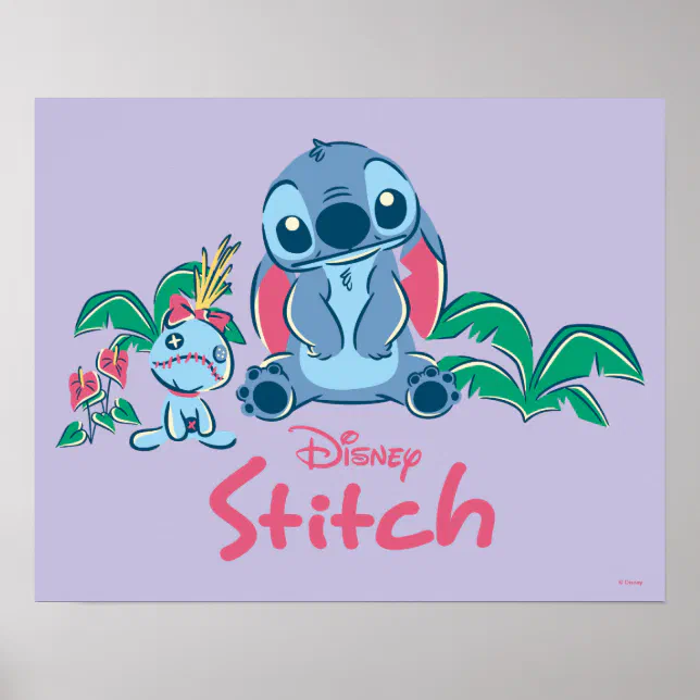 Poster Lilo & Stich, Stitch & Scrump