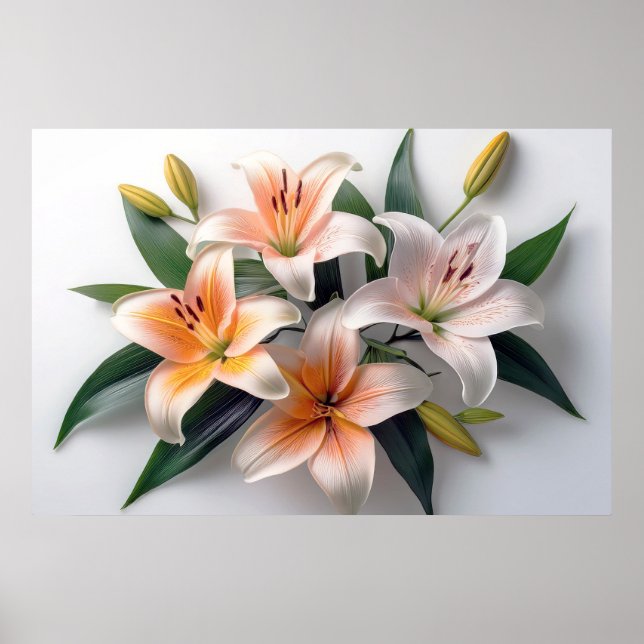 Poster Lily Flowers (Devant)