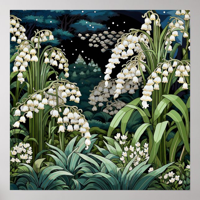 Poster Lily of the Valley Art Imprimer (Devant)