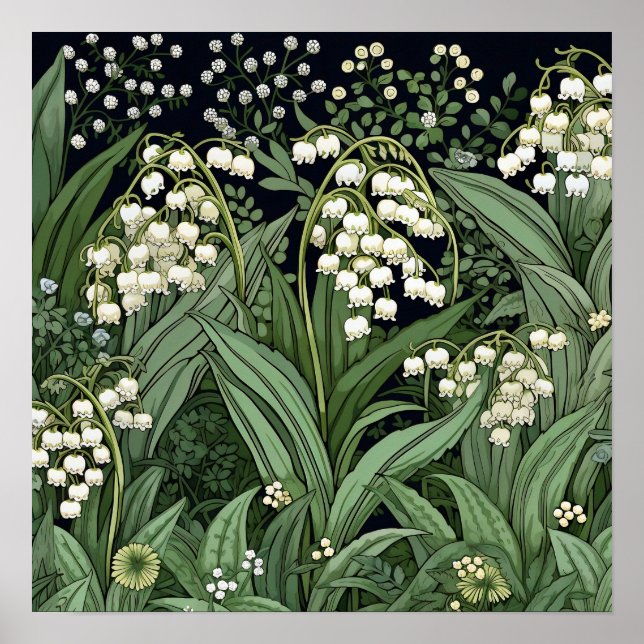 Poster Lily of the Valley Art Imprimer (Devant)