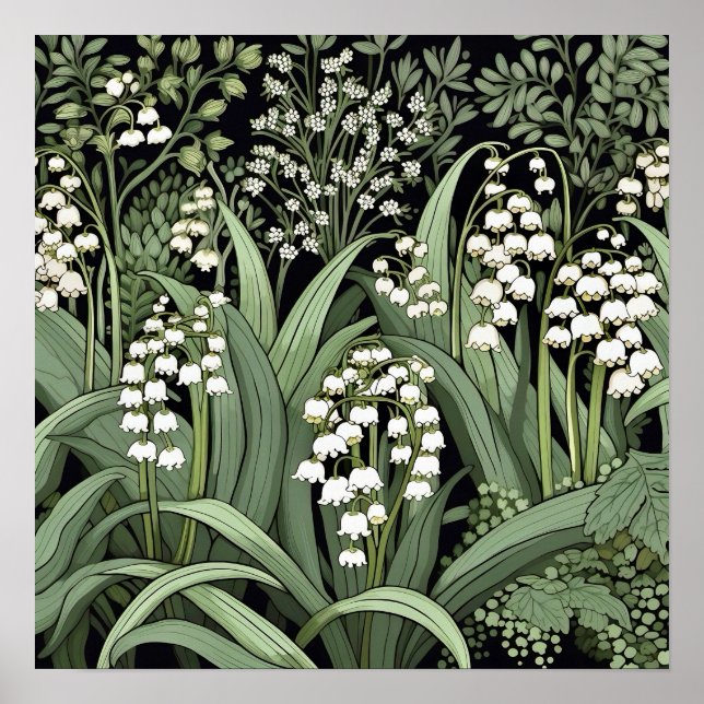 Poster Lily of the Valley Art Imprimer (Devant)