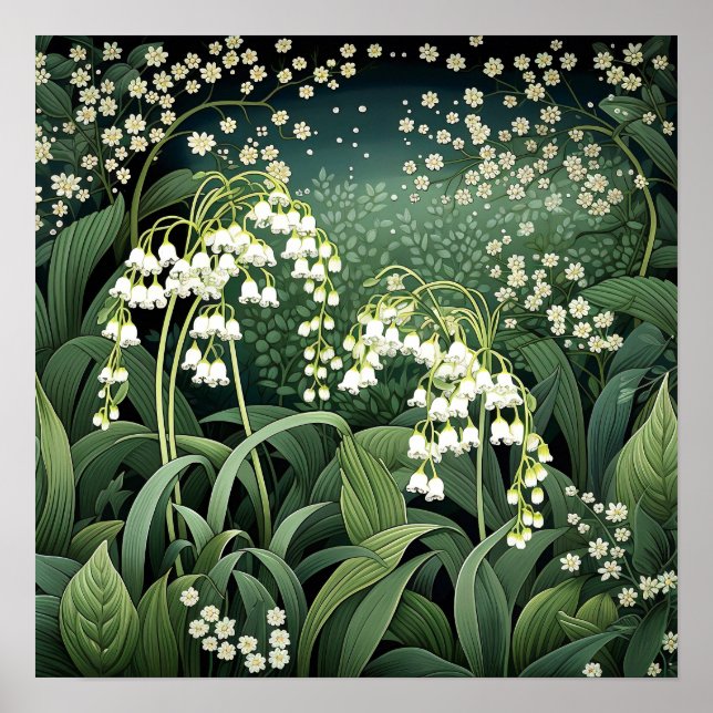 Poster Lily of the Valley Art Imprimer (Devant)