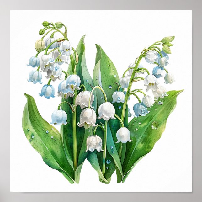 Poster Lily of the Valley Art Imprimer (Devant)