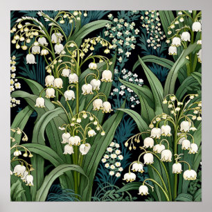 Poster Lily of the Valley Art Imprimer