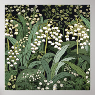 Poster Lily of the Valley Art Imprimer
