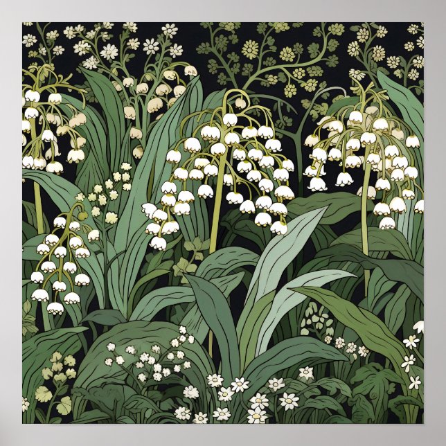 Poster Lily of the Valley Art Imprimer (Devant)
