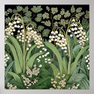 Poster Lily of the Valley Art Imprimer