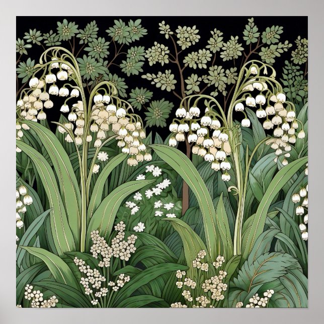 Poster Lily of the Valley Art Imprimer (Devant)