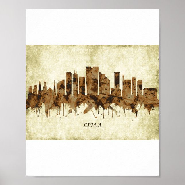 Poster Lima Pérou (Devant)