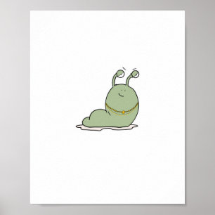 Poster Limace, thème, thème de bug