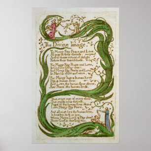 Poster L'image divine, des chansons de l'innocence, 1789