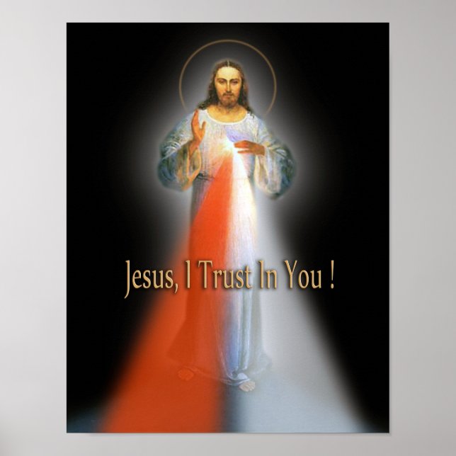 POSTER L'IMAGE DIVINE MERCY. (Devant)