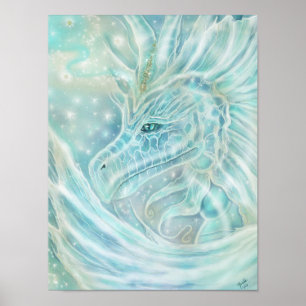 Poster L'imaginaire du dragon "Starlight" par Renee Lavoi