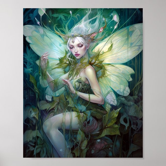 Poster L'Imaginaire Fairy Green Woodland (Devant)