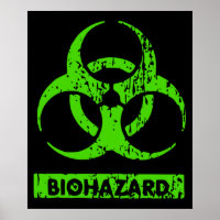 Lime Vert Néon Produits Chimiques Bio-Hazard Graph