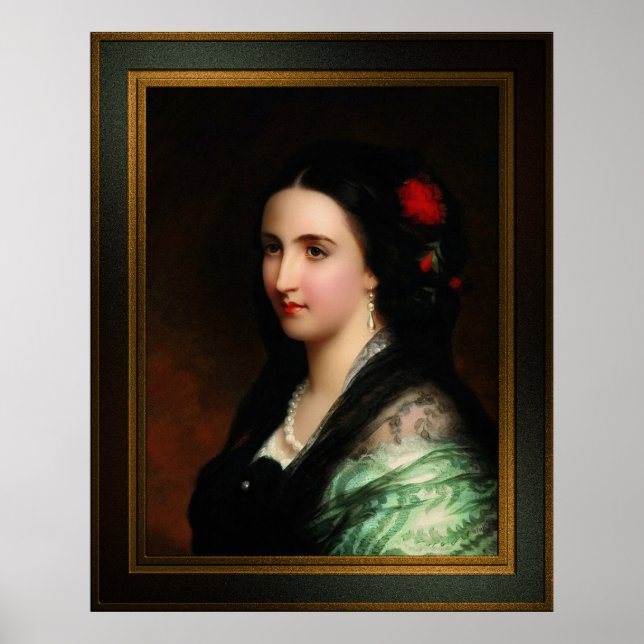 Poster L'impératrice Carlota du Mexique par Hermann Winte (Devant)