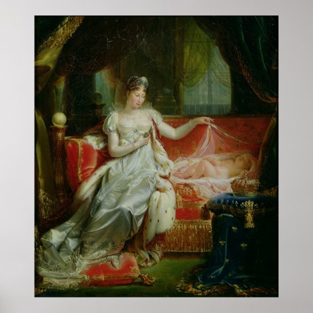 Poster L'impératrice Marie-Louise et le roi de Rome, 1812 (Devant)