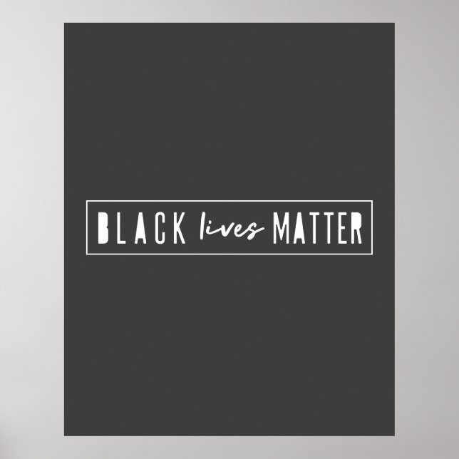 Poster L'importance de la vie noire | BLM Race Equality M (Devant)