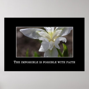 Poster L'impossible est possible par la foi
