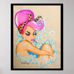 Poster L'impression "Bubble Bath" de Skinderella