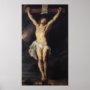 Poster L'Impression Crucifiée Christ Canvas