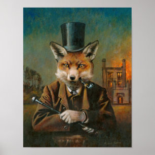 Poster L'impression Dapper Fox 10 x 12,89