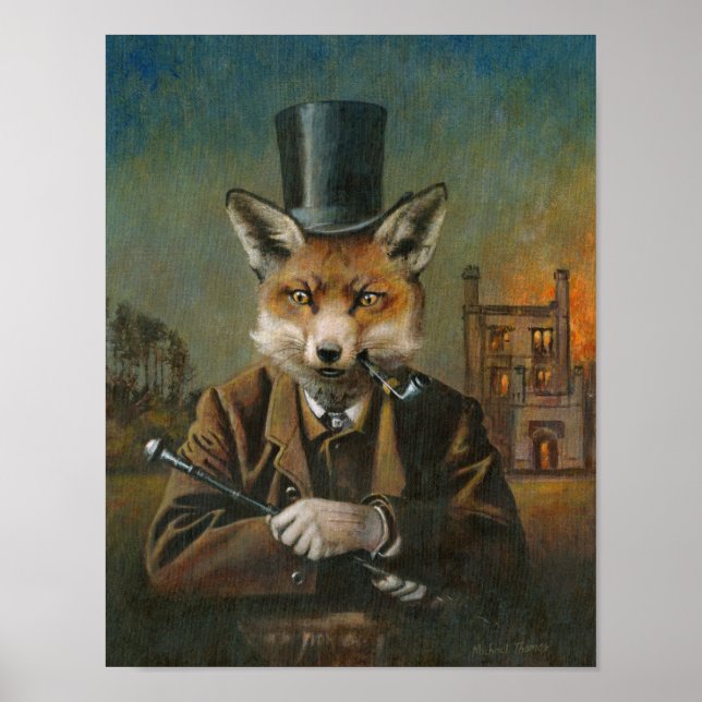 Poster L'impression Dapper Fox 10 x 12,89 (Devant)