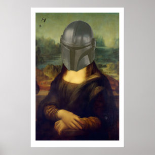 Poster L'impression d'art mat Mando Lisa. Classique