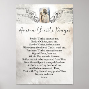 Poster L'impression d'art mural de prière Anima Christi