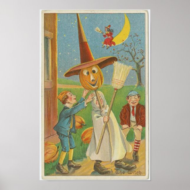 Poster L'impression d'art vintage Witch (Devant)
