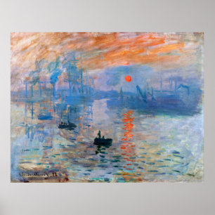 Poster L'Impression de Monet, lever du soleil