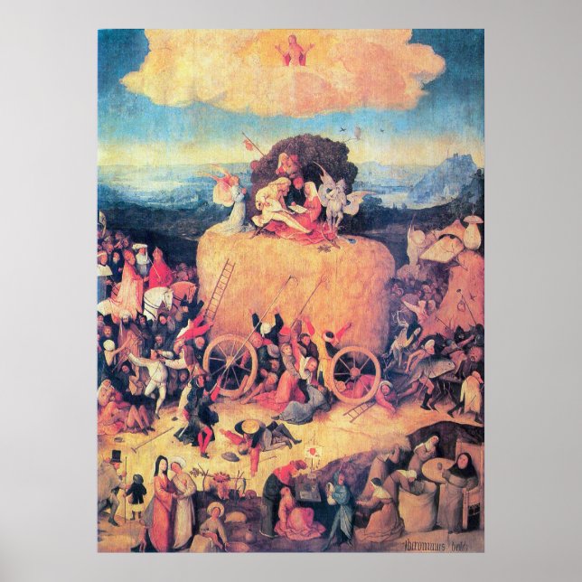 Poster L'impression Haywain Triptych (Devant)