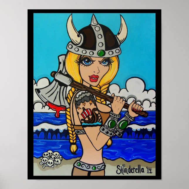 Poster L'impression "Viking" de Skinderella (Devant)