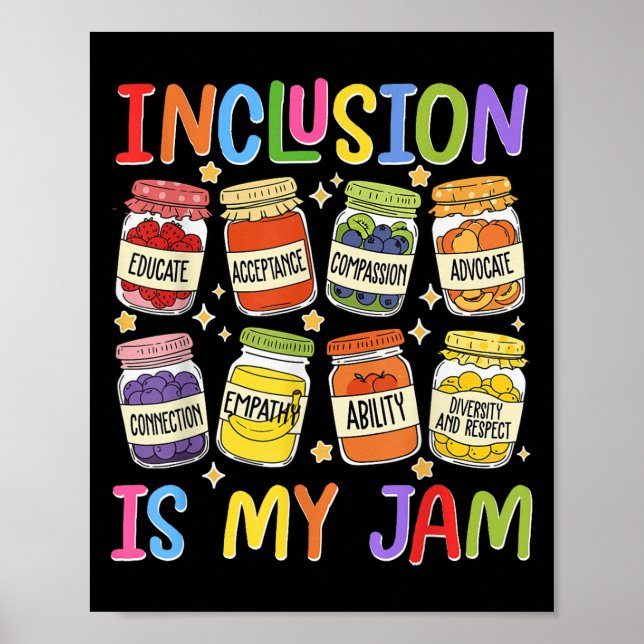 Poster L'inclusion est ma jambe Enseignant Sped Enseignan (Devant)