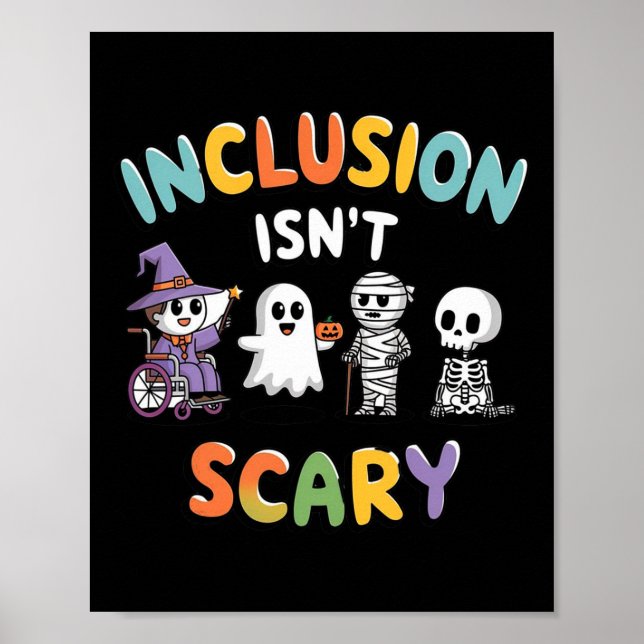 Poster L'inclusion n'est pas effrayant maman Boo Ghost Ha (Devant)