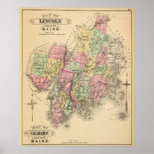 Poster Lincoln Co, Sagadahoc Co