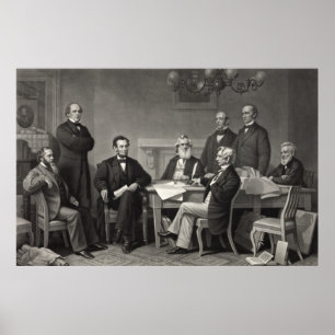 Poster Lincoln Lecture de la proclamation d'émancipation
